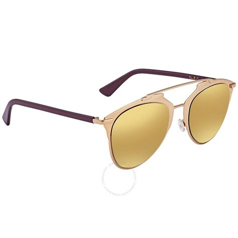 Dior Reflected Gold Pilot Ladies Sunglasses 